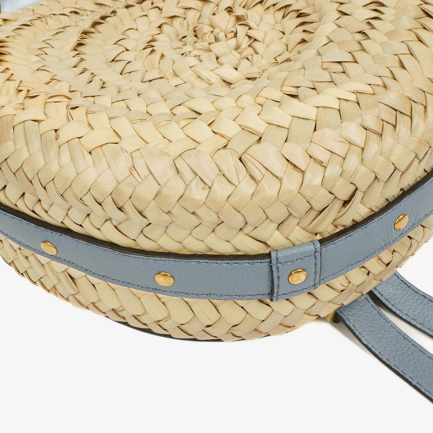 Chloé Marcie Basket Crossbody-Tasche aus Raffia und Leder
