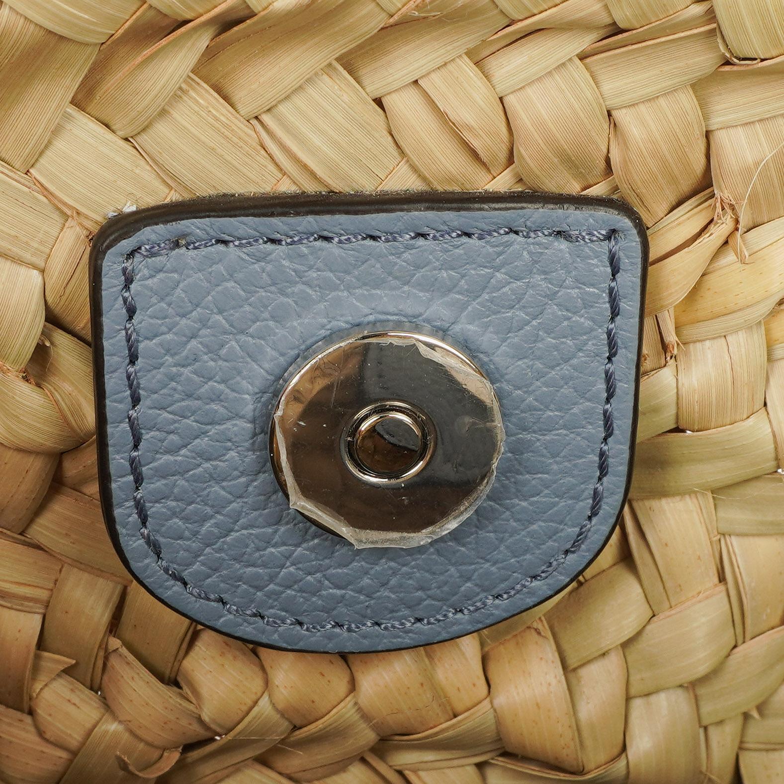 Chloé Marcie Basket Crossbody-Tasche aus Raffia und Leder
