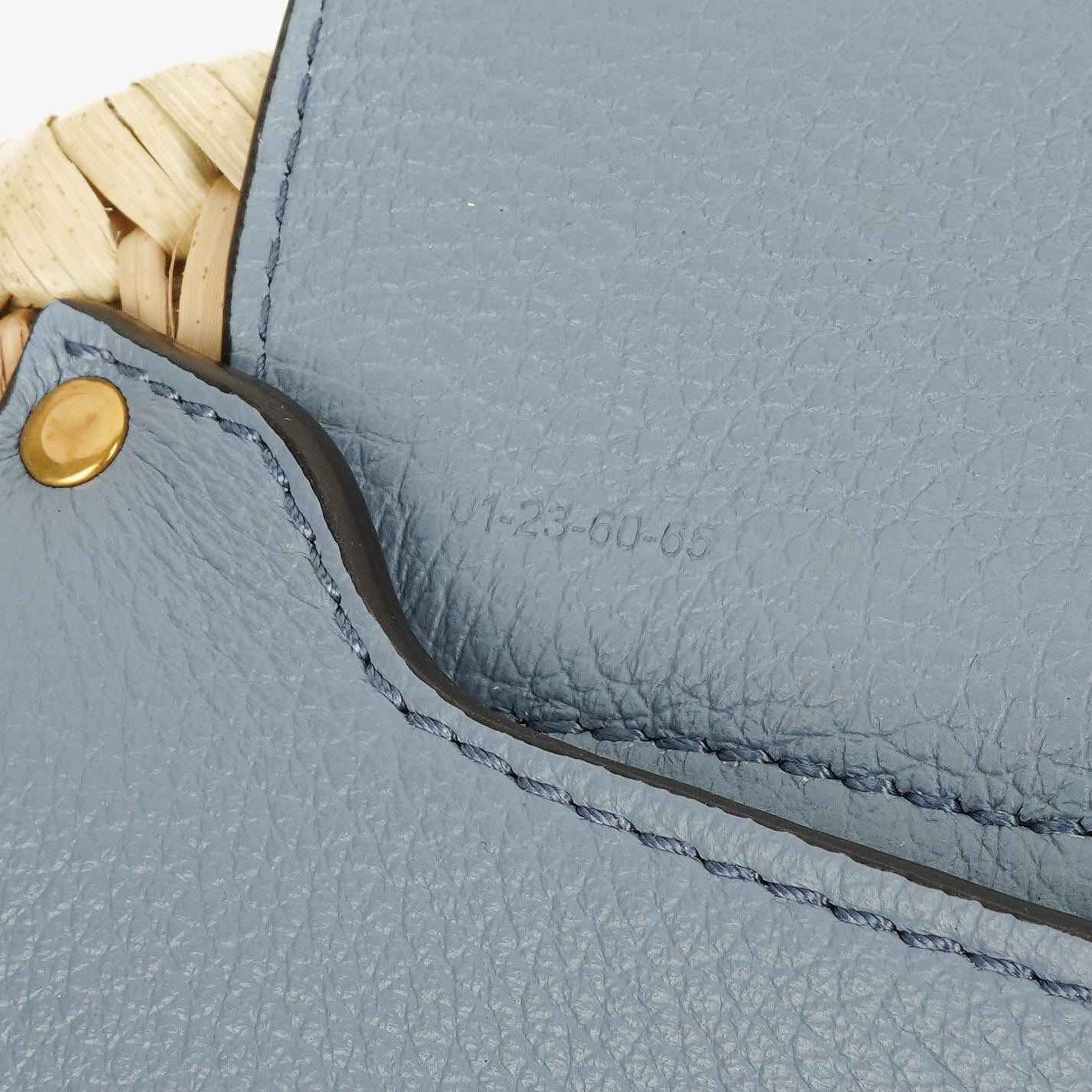 Chloé Marcie Basket Crossbody-Tasche aus Raffia und Leder