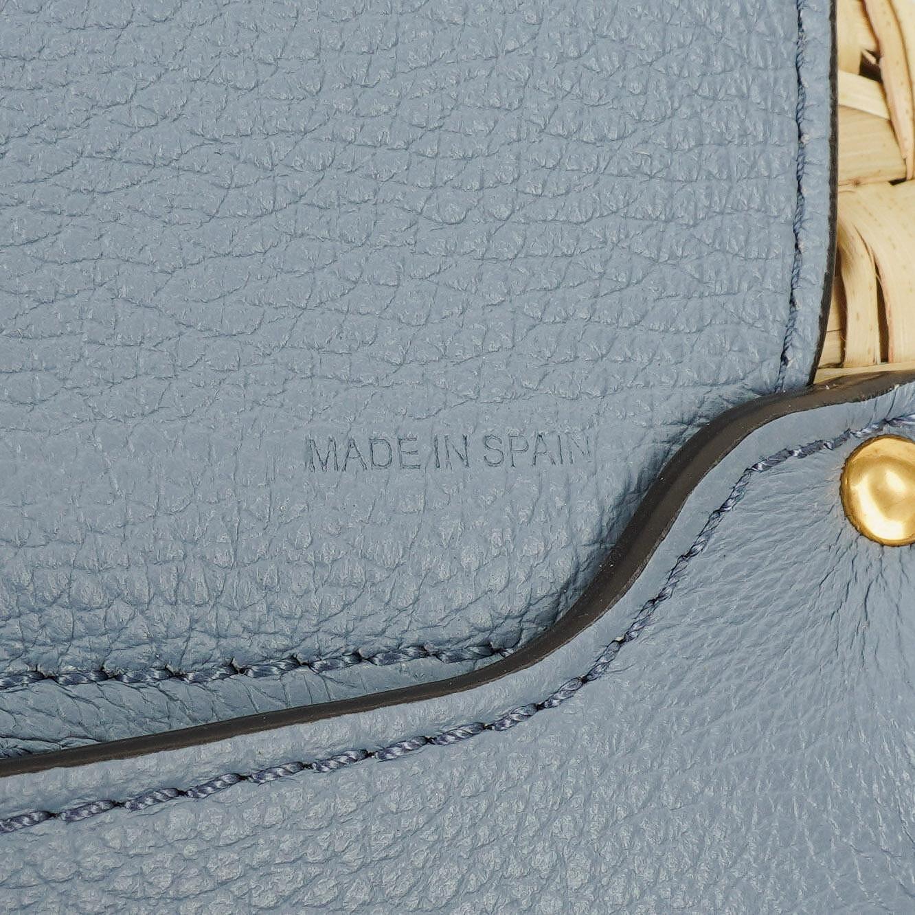 Chloé Marcie Basket Crossbody-Tasche aus Raffia und Leder