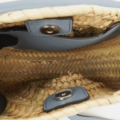 Chloé Marcie Basket Crossbody-Tasche aus Raffia und Leder