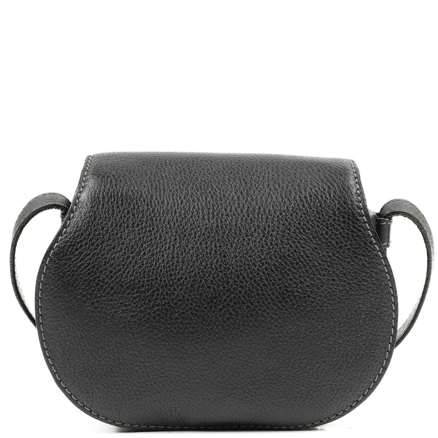Chloe Marcie Satteltasche Crossbody Schwarz Leder