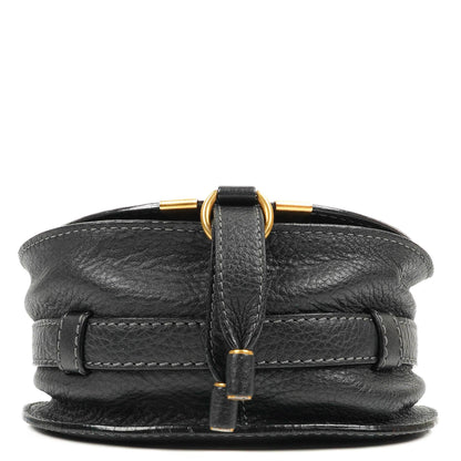 Chloe Marcie Satteltasche Crossbody Schwarz Leder
