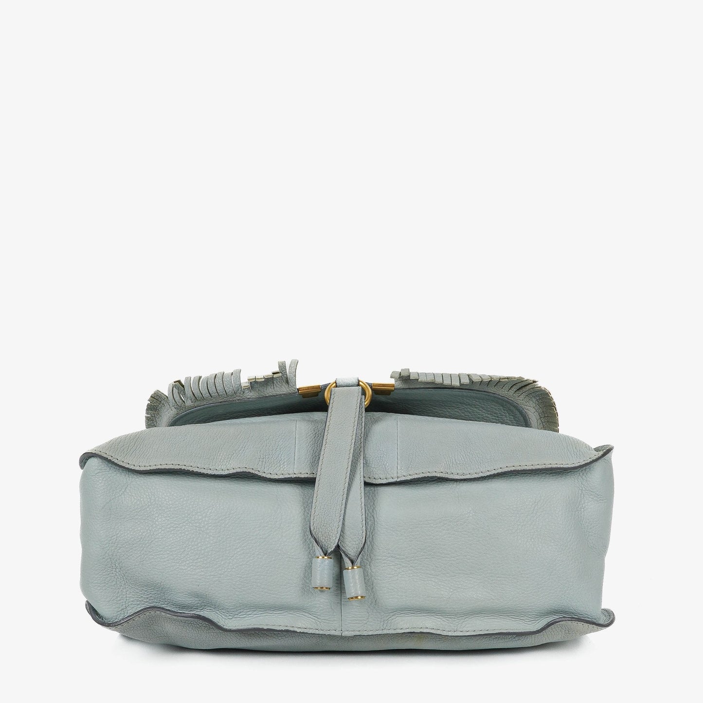 Chloe Marcie Satchel aus blauem Leder
