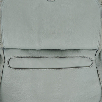 Chloe Marcie Satchel aus blauem Leder