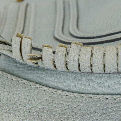 Chloe Marcie Satchel aus blauem Leder