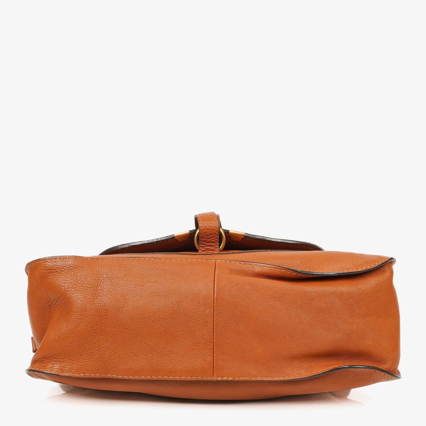 Chloe Marcie Tasche aus braunem genarbtem Leder