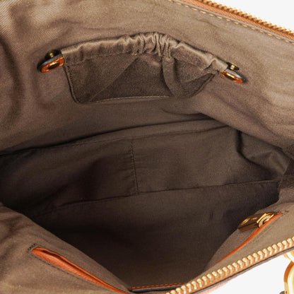 Chloe Marcie Tasche aus braunem genarbtem Leder