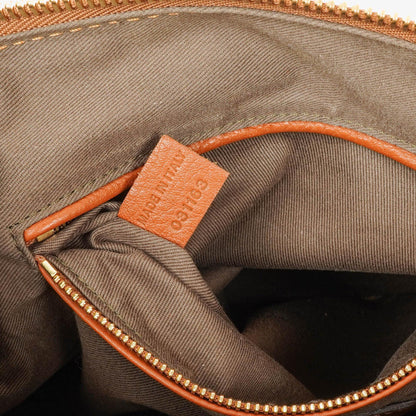 Chloe Marcie Tasche aus braunem genarbtem Leder