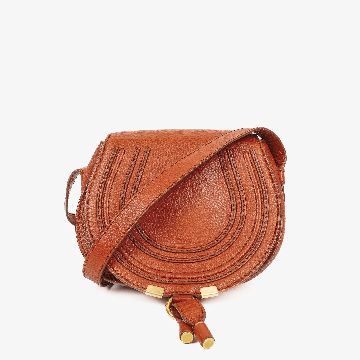 Chloe Marcie Braune Leder Satteltasche Umhängetasche