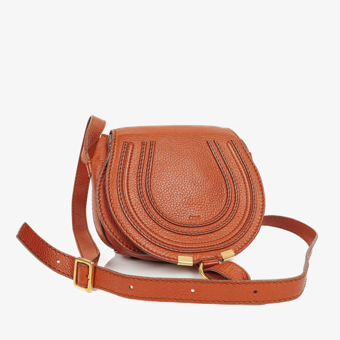 Chloe Marcie Braune Leder Satteltasche Umhängetasche