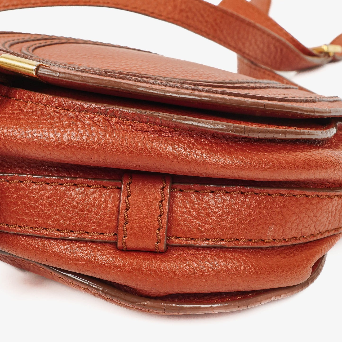 Chloe Marcie Braune Leder Satteltasche Umhängetasche
