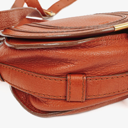 Chloe Marcie Braune Leder Satteltasche Umhängetasche