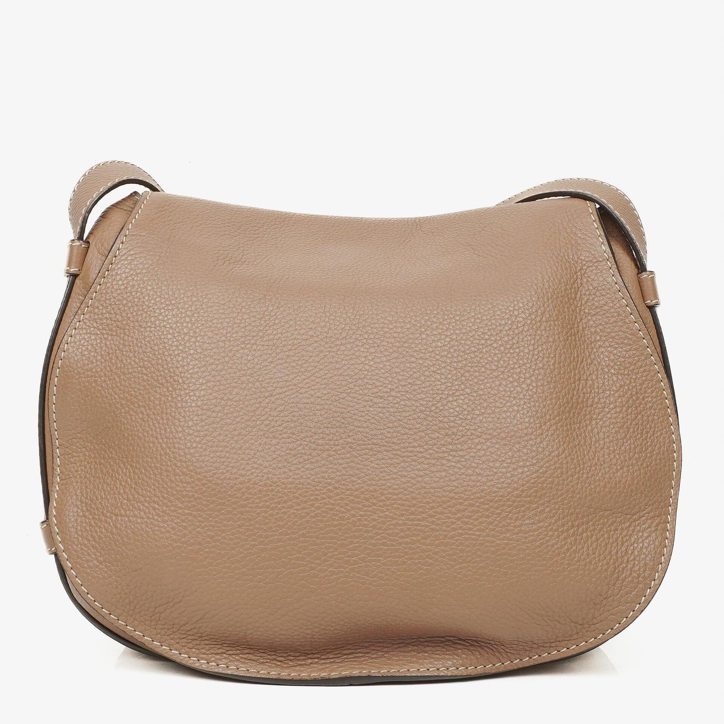 Chloe Marcie Schultertasche aus braunem Leder
