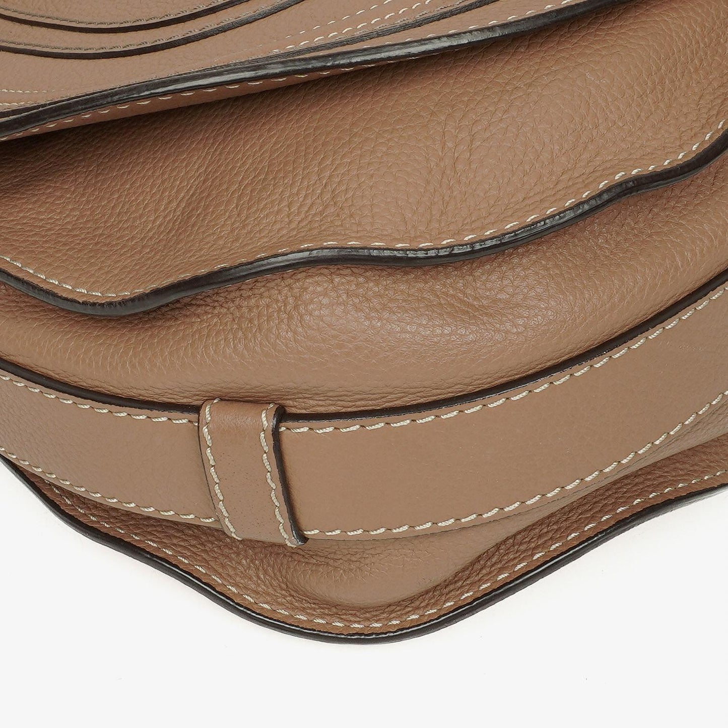 Chloe Marcie Schultertasche aus braunem Leder