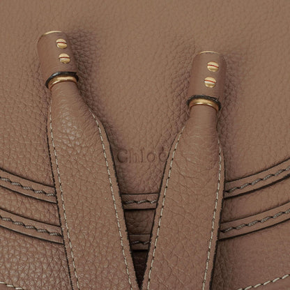 Chloe Marcie Schultertasche aus braunem Leder
