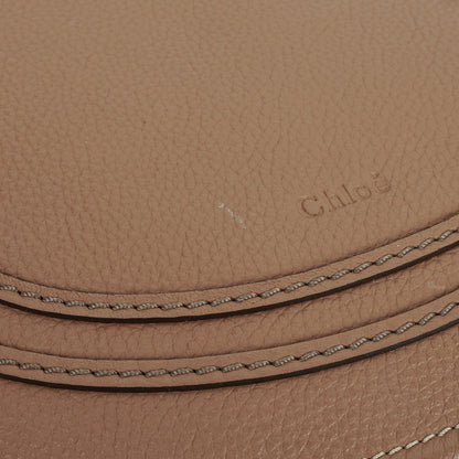 Chloe Marcie Schultertasche aus braunem Leder