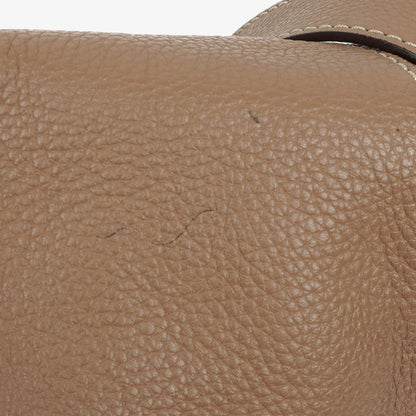 Chloe Marcie Schultertasche aus braunem Leder