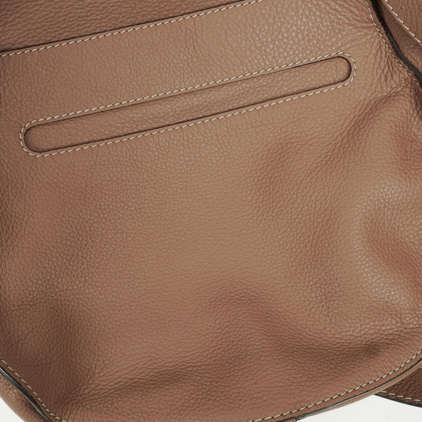 Chloe Marcie Schultertasche aus braunem Leder