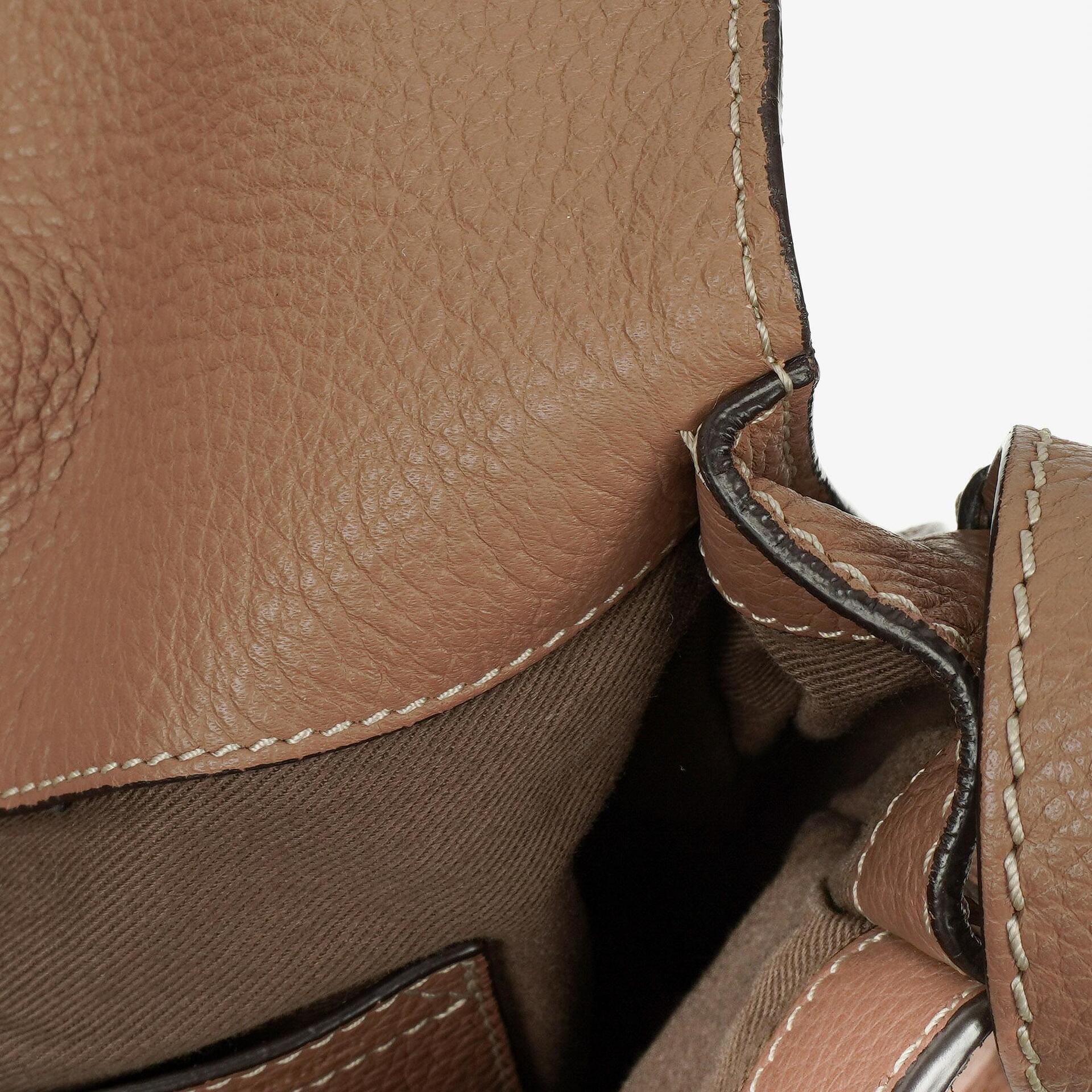 Chloe Marcie Schultertasche aus braunem Leder