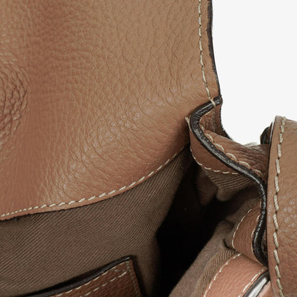 Chloe Marcie Schultertasche aus braunem Leder
