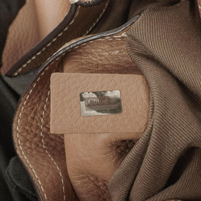 Chloe Marcie Schultertasche aus braunem Leder