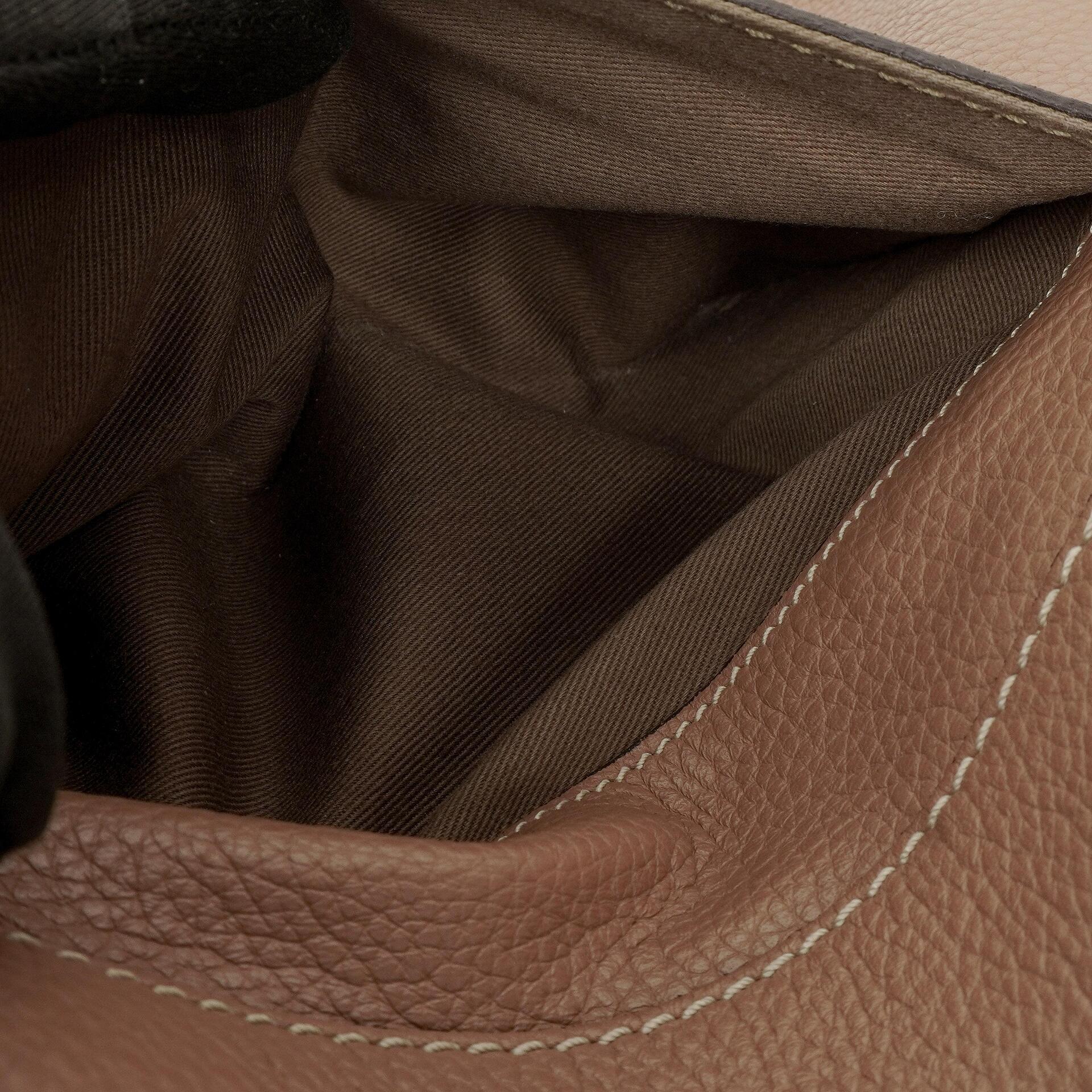 Chloe Marcie Schultertasche aus braunem Leder
