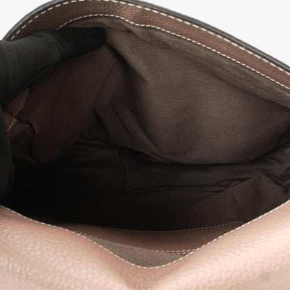 Chloe Marcie Schultertasche aus braunem Leder