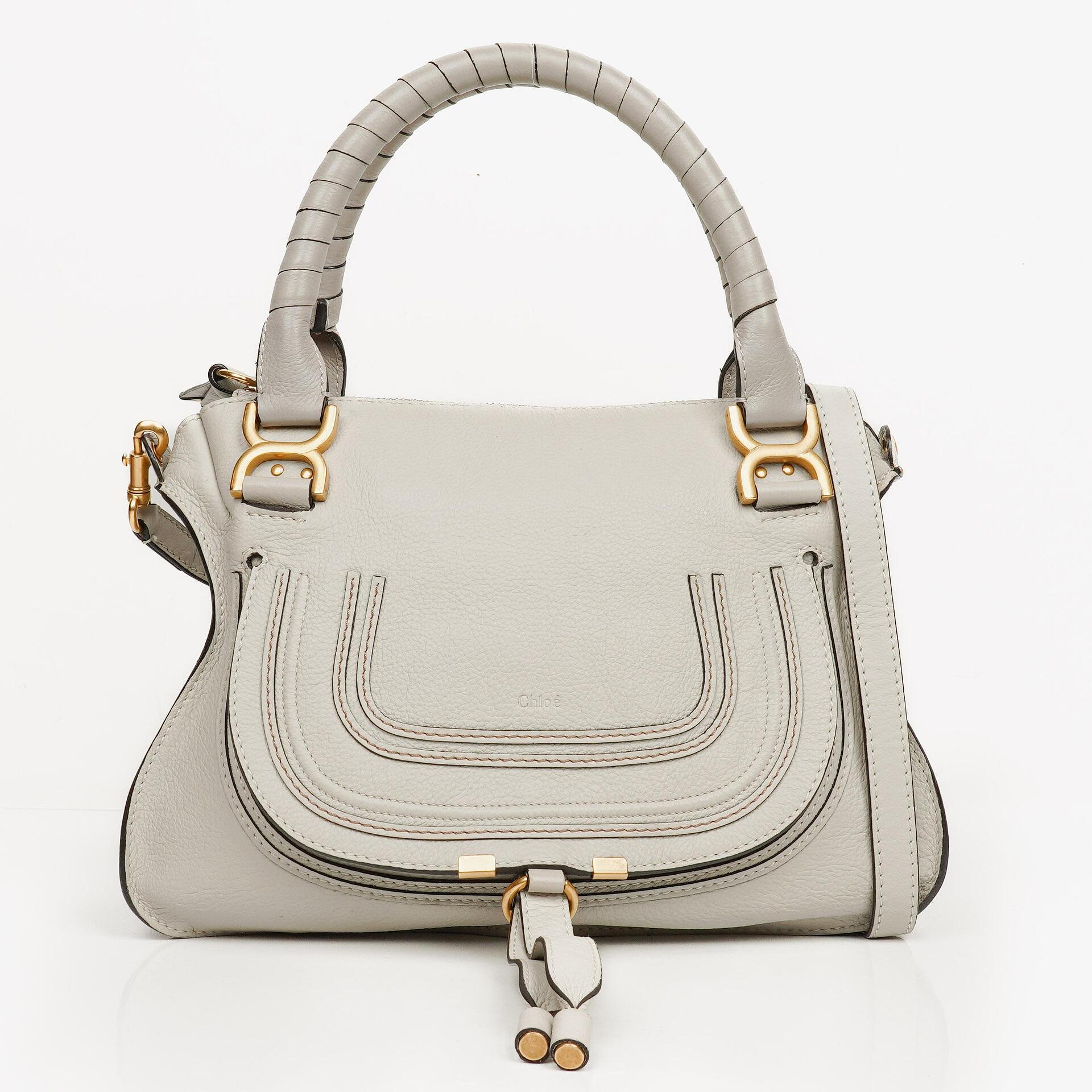 Chloe Marcie Leder Handgriff Schultertasche