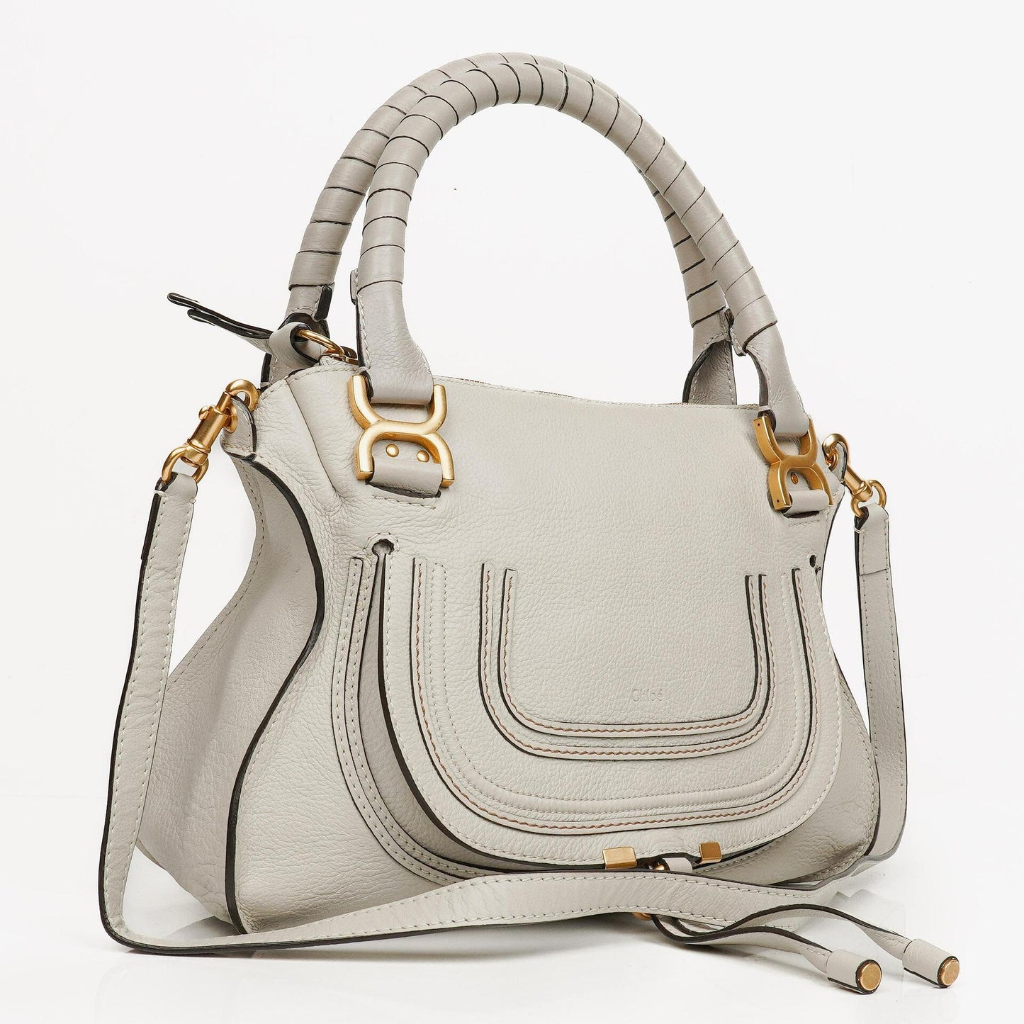 Chloe Marcie Leder Handgriff Schultertasche