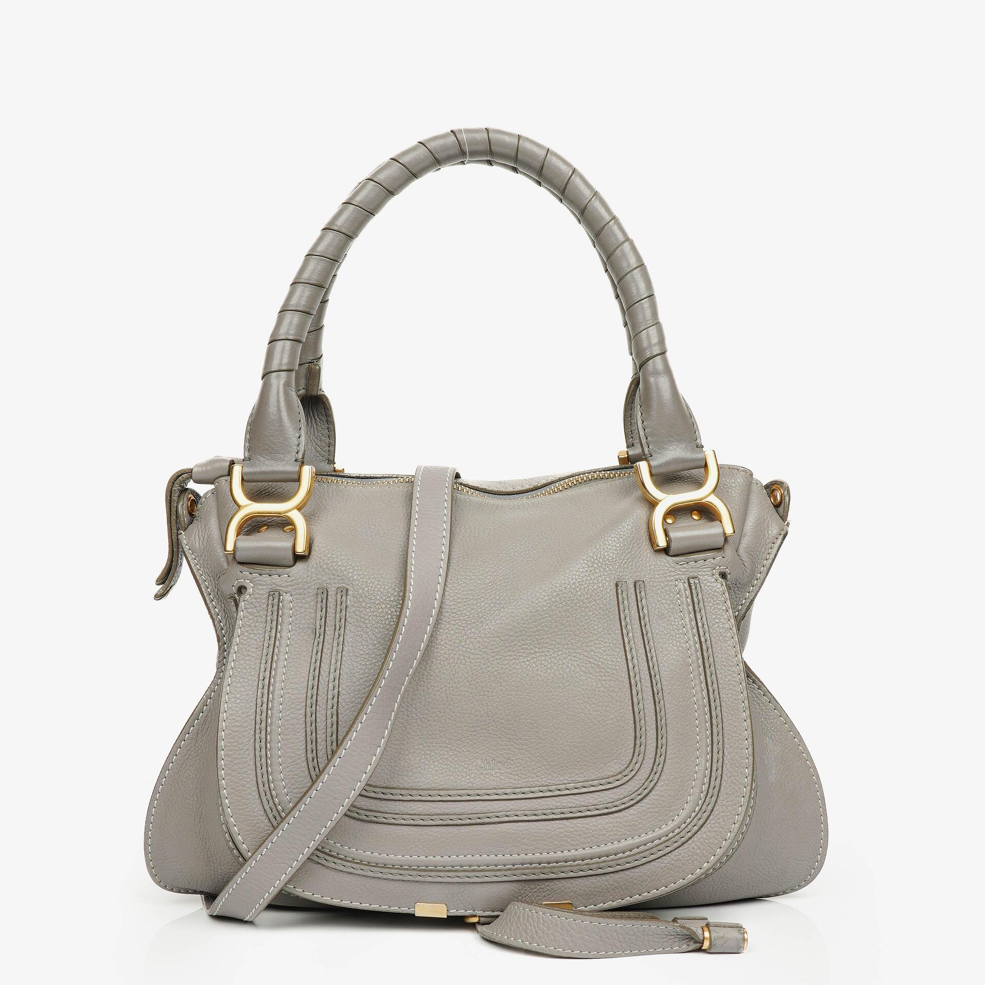Chloé Marcie Handtasche aus Leder mit Tragegriff und Schulterriemen
