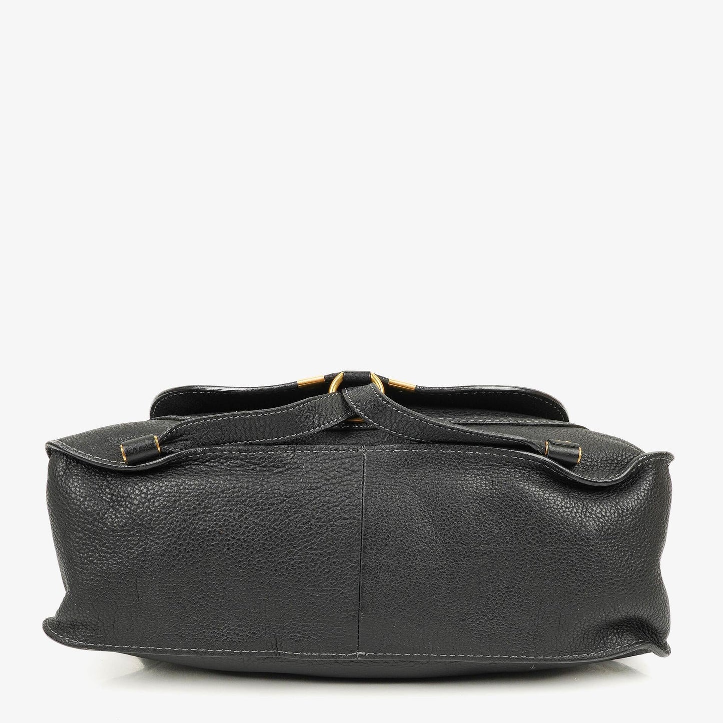 Chloé Marcie Satchel Medium aus schwarzem Leder