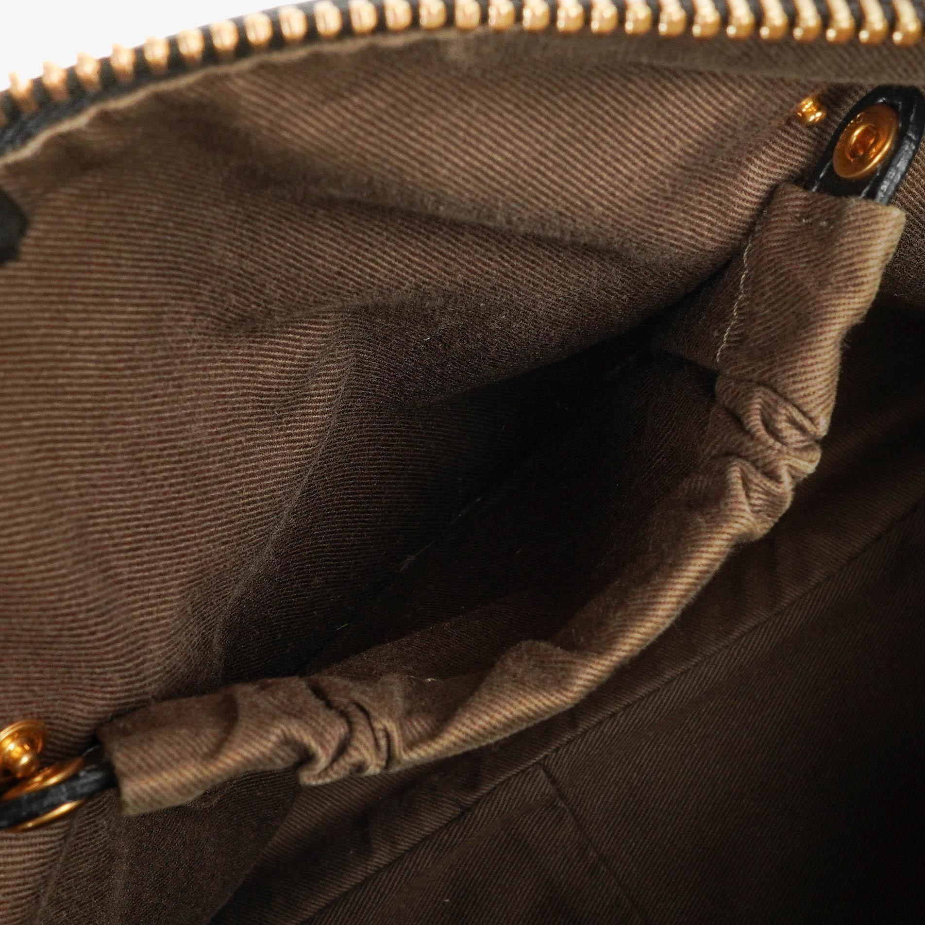 Chloé Marcie Satchel Medium aus schwarzem Leder
