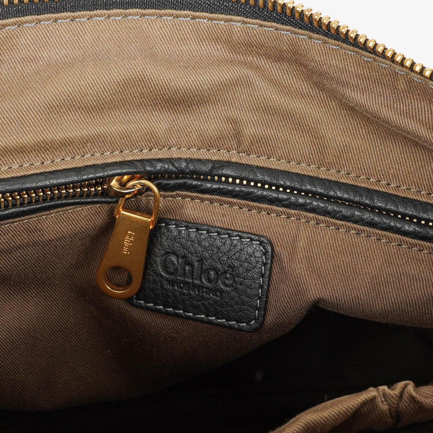 Chloé Marcie Satchel Medium aus schwarzem Leder