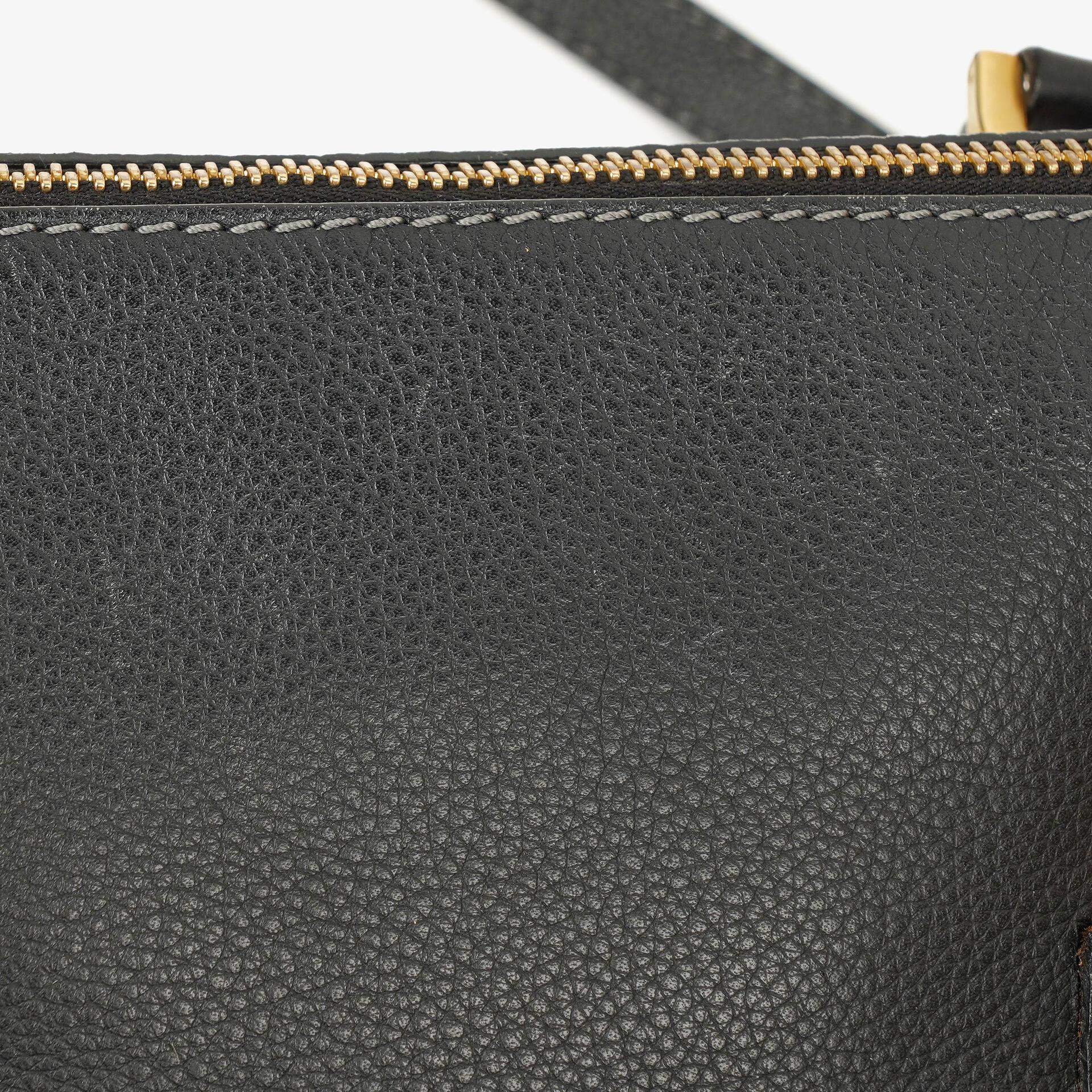 Chloé Marcie Satchel Medium aus schwarzem Leder