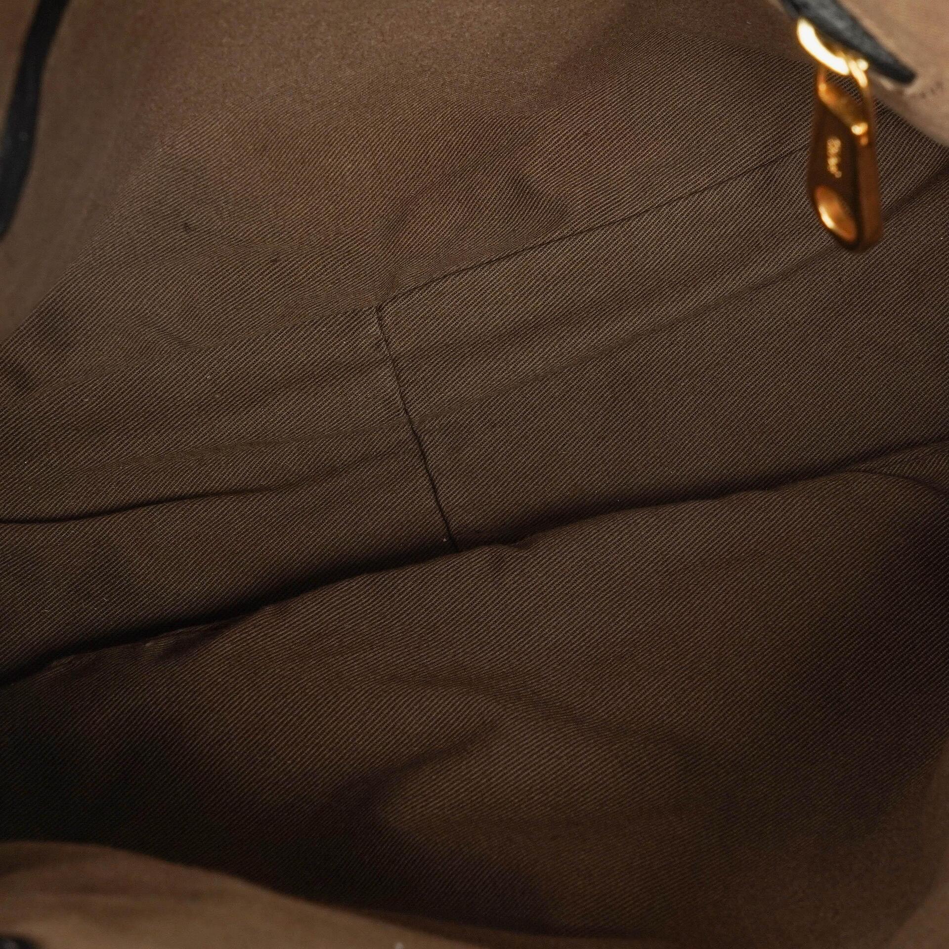 Chloe Marcie mittelgroße Satchel aus schwarzem Leder