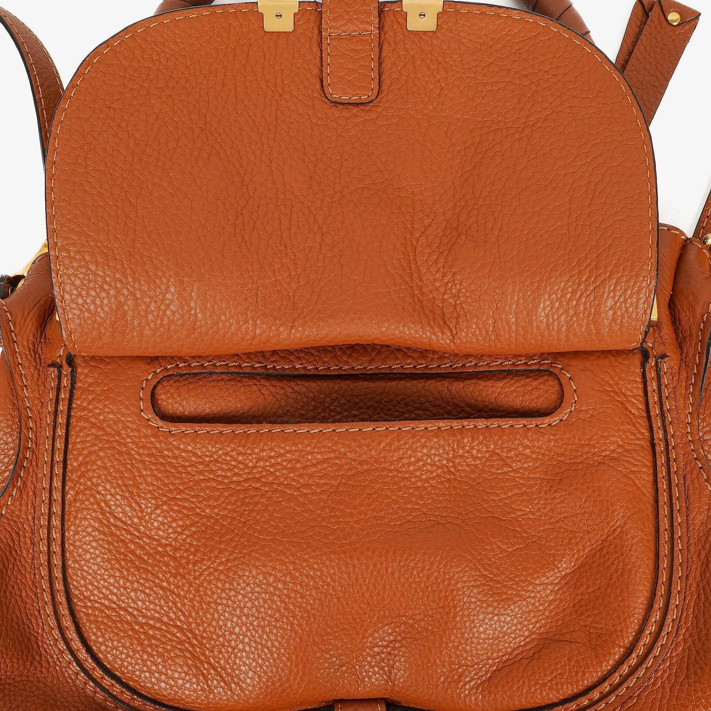 Chloe Marcie Medium Braune Leder Satchel