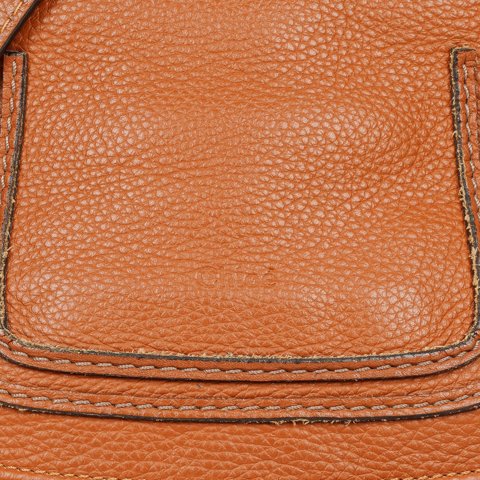 Chloe Marcie Medium Braune Leder Satchel