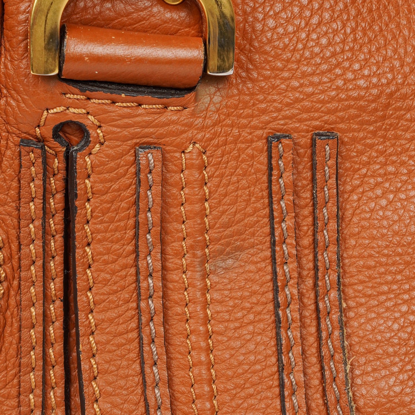 Chloe Marcie Medium Braune Leder Satchel