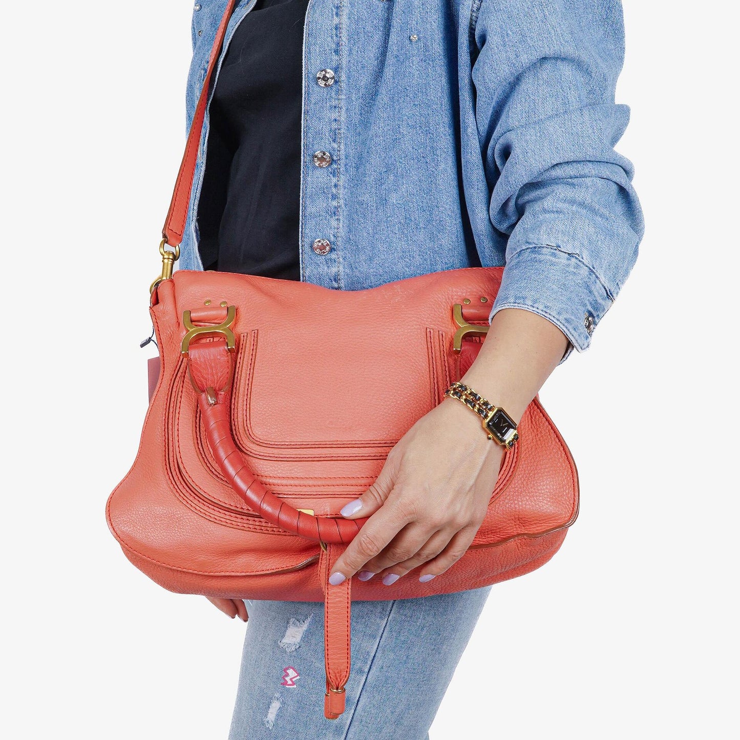 Chloe Marcie Medium Leder Aktentasche