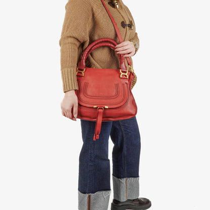 Chloé Marcie Medium Satchel aus Leder