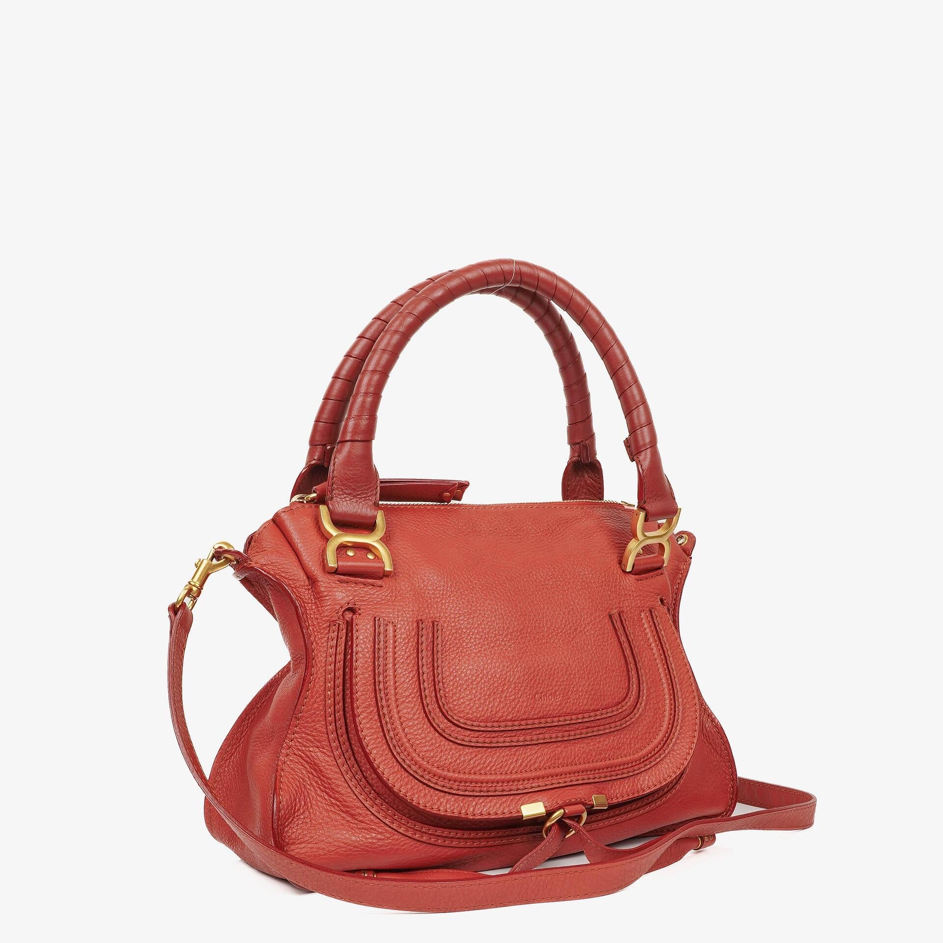 Chloé Marcie Medium Satchel aus Leder