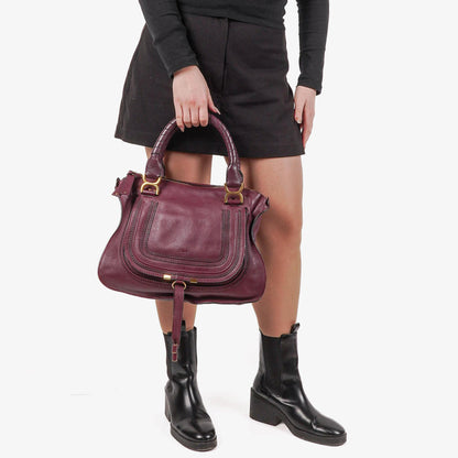 Chloé Marcie Medium Satchel aus Leder