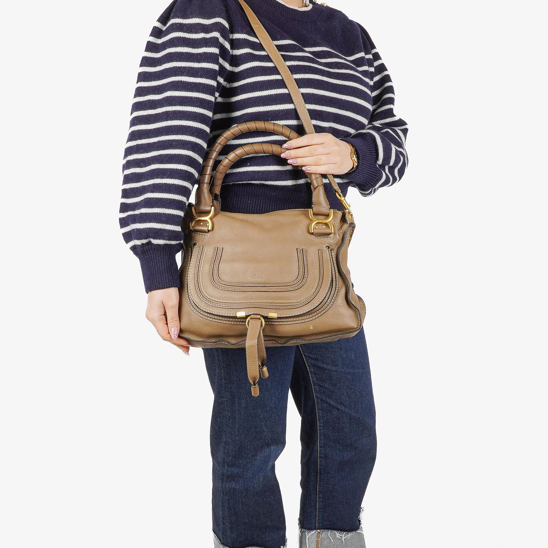 Chloé Marcie Medium Satchel aus Leder
