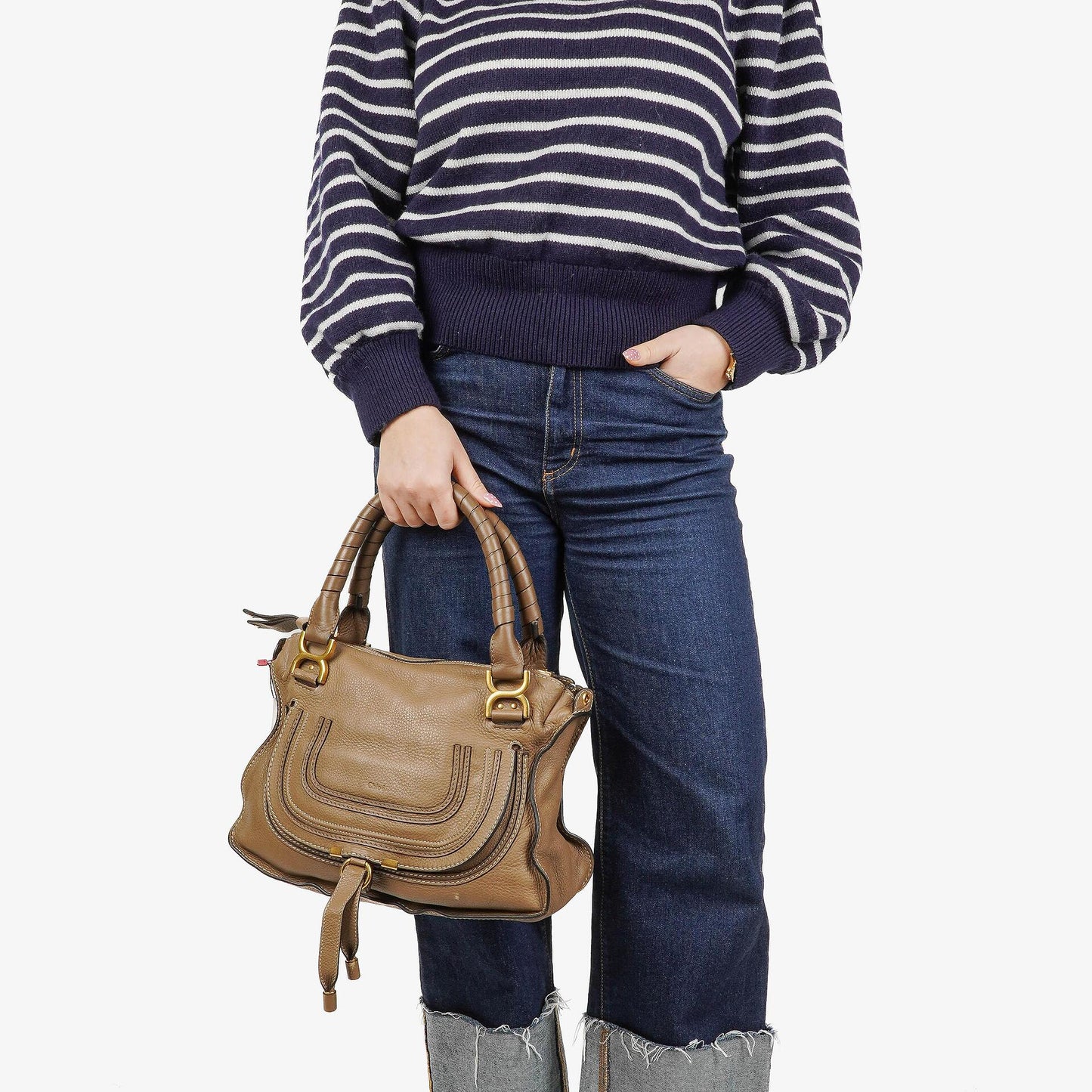 Chloé Marcie Medium Satchel aus Leder