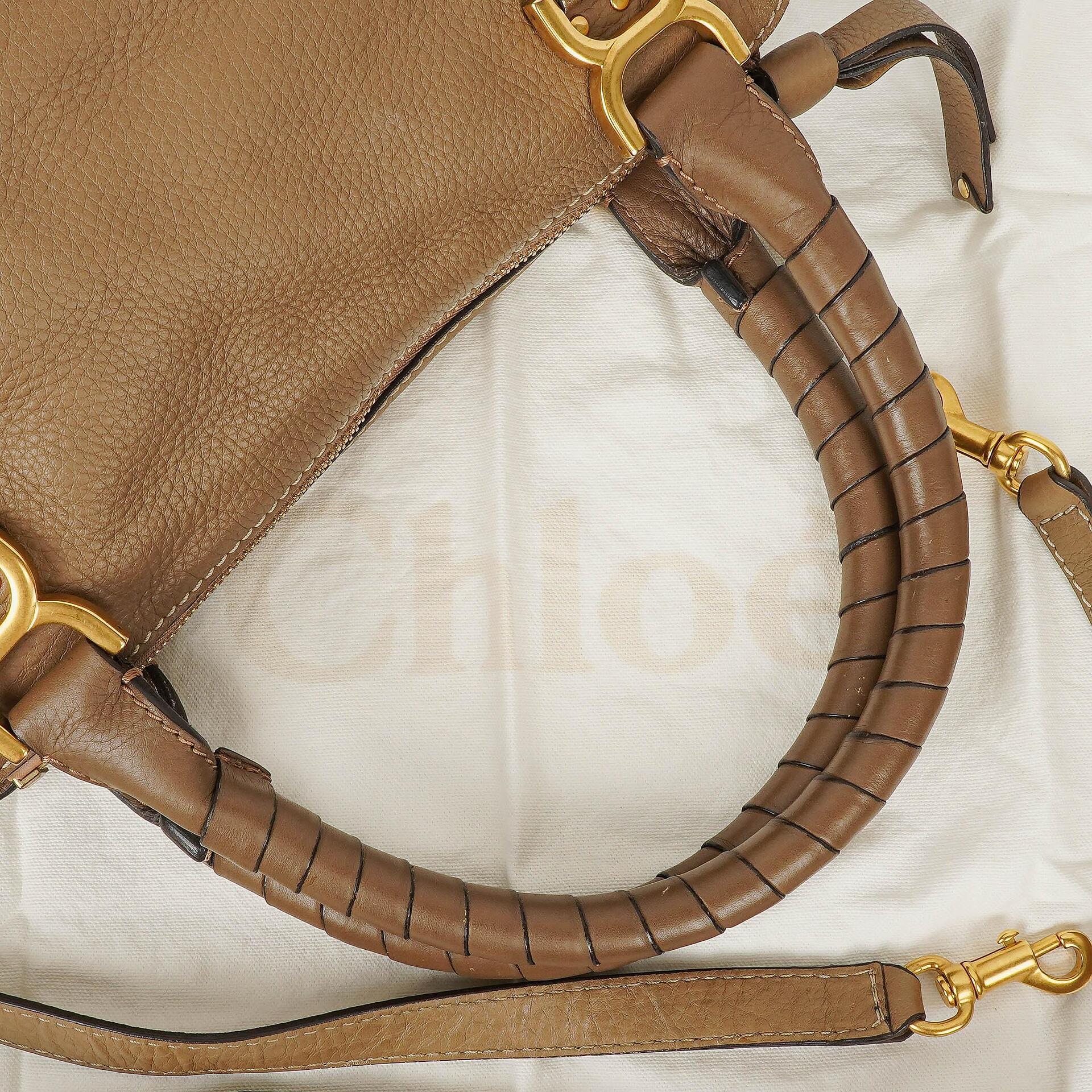 Chloé Marcie Medium Satchel aus Leder