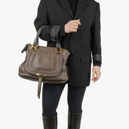 Chloé Marcie Medium Satchel aus Leder