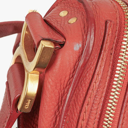 Chloé Marcie Medium Umhängetasche aus Maple Leaf Leder mit rundem Reißverschluss