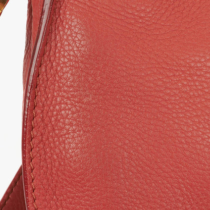 Chloé Marcie Medium Umhängetasche aus Maple Leaf Leder mit rundem Reißverschluss