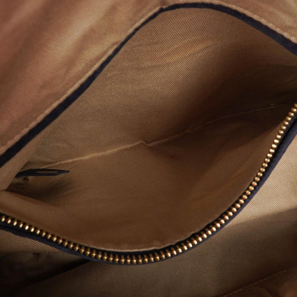 Chloe Marcie Schultertasche aus navyfarbenem Nubuk